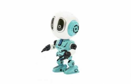 Robot kov/ plast 12 cm na baterie se světlem se zvukem