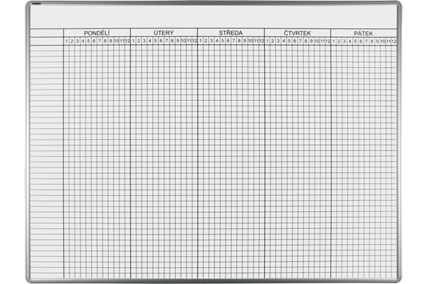 Rozvrhová tabule ekoTAB 100 × 140 cm