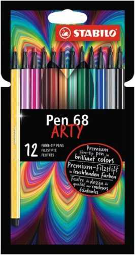 STABILO Pen 68 Fixy ARTY line - sada 12 barev
