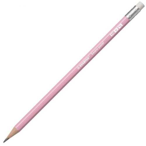 STABILO Swano Pastel Grafitová tužka s pryží HB - ružová
