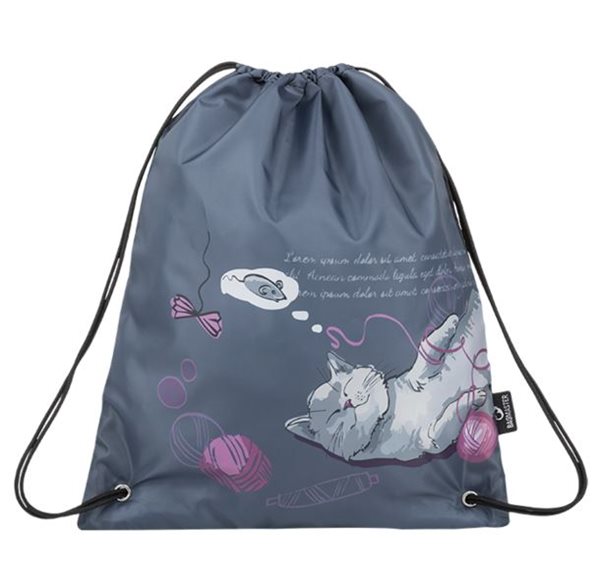 Sáček na cvičky Bagmaster - GALAXY 9 A GRAY/VIOLET