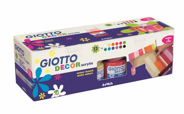 Sada akrylových barev Giotto Decor matt 12 x 25 ml