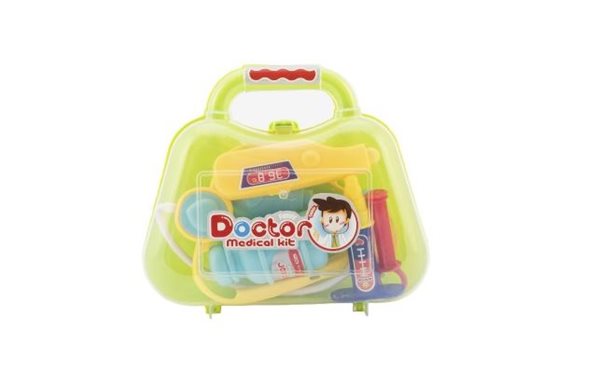 Sada doktor/ lékař plast v plastovém kufříku 19x 16x 5cm