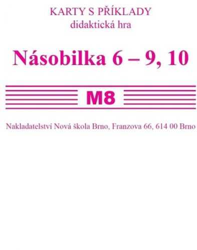 Sada kartiček M8 - násobilka 6 -10