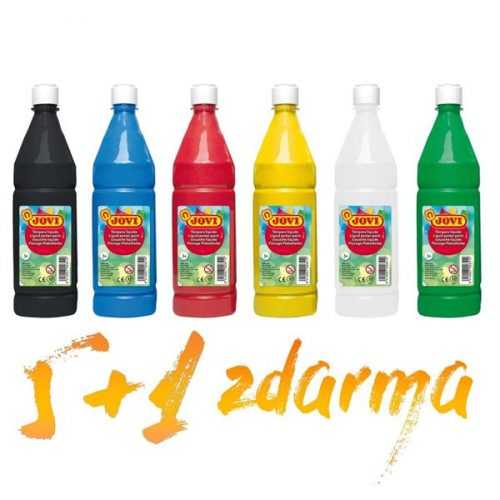 Sada temperových barev JOVI PREMIUM 1 L - 5 + 1 ZDARMA