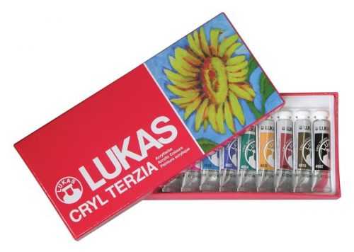 Sada uměleckých akrylových barev LUKAS Terzia - 12 x 12 ml