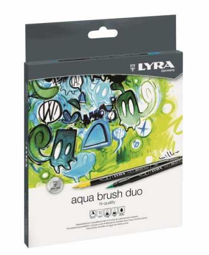 Sada uměleckých fixů LYRA Aqua Brush Duo 12 ks