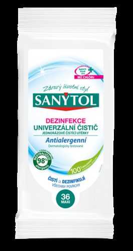 Sanytol dezinfekční utěrky - Antialergenní - 36 ks MAXI