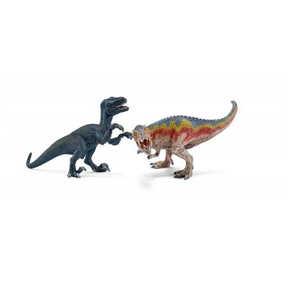 Schleich 42216 T-Rex a Velociraptor