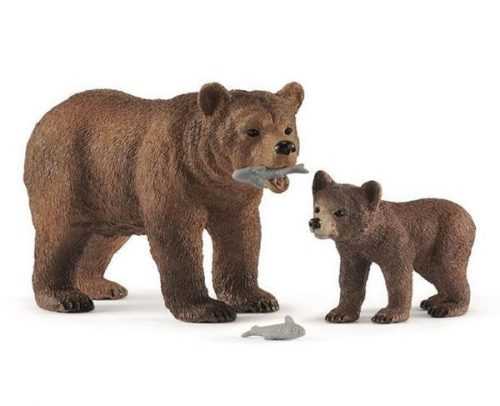 Schleich 42473 Medvědice Grizzly s mládětem