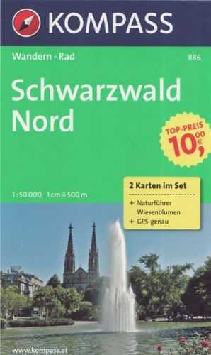 Schwarzwald sever Kompass 1: 50t - 12x19