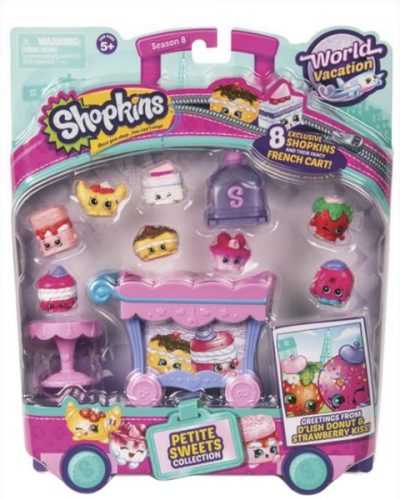 Shopkins Malá sada - Cukrářský vozík / Šperkovnice - mix druhů