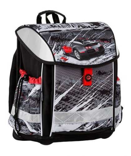 Školní aktovka Bagmaster - LIM 9 B BLACK/WHITE/RED