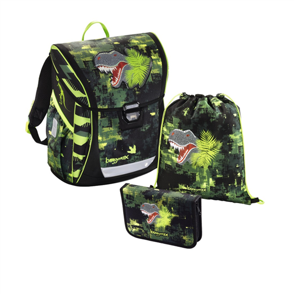 Školní aktovka Hama - Baggymax Fabby - Dino - 3 dílný set