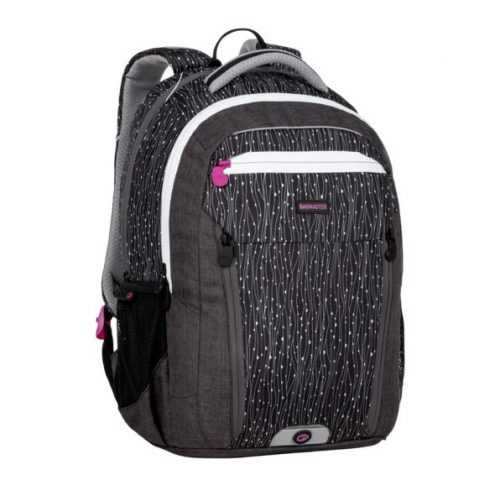 Školní batoh Bagmaster - BOSTON 20 A BLACK/GRAY/WHITE