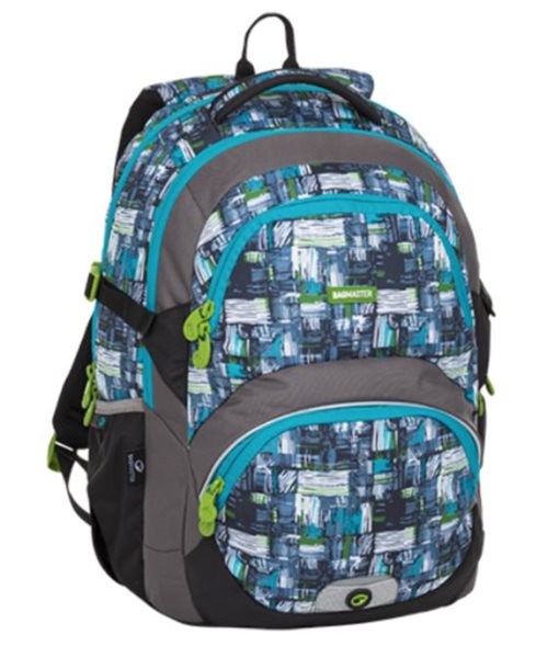 Školní batoh Bagmaster - THEORY 8 C BLACK/BLUE/GRAY