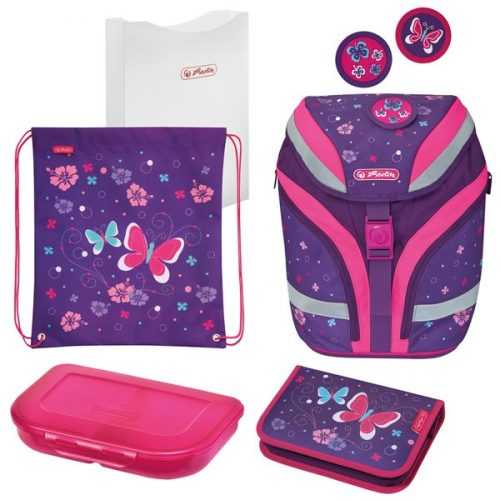 Školní set batoh SoftFlex Herlitz - Motýl