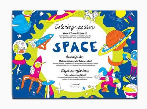 Space - Plakát omalovánka - neuveden