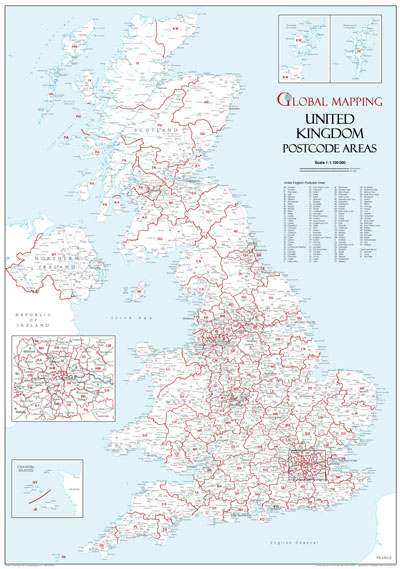 Spediční - Velká Británie - 1: 1 100 000 /GlobalMapping/ - 59x84cm(výška)