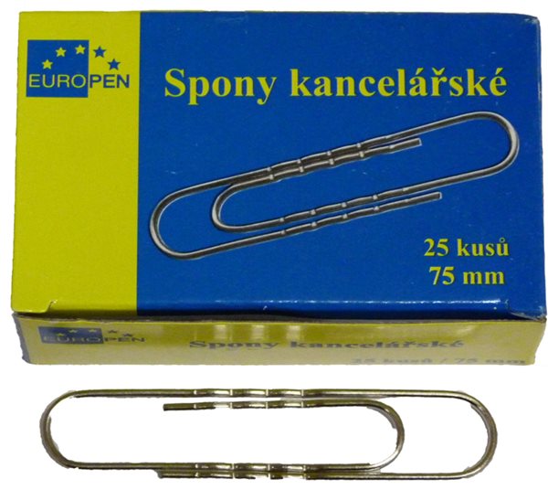 Spony kancelářské 75 mm 25 ks