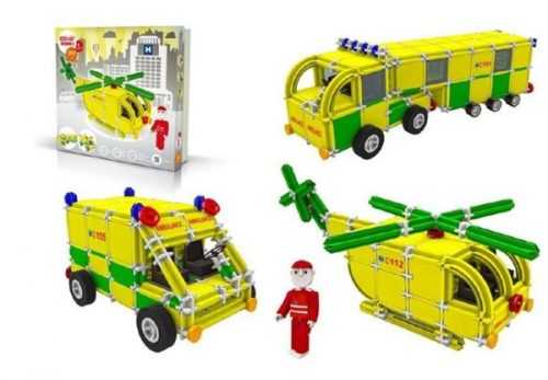 Stavebnice Seva Rescue 3 Záchranáři plast 537 ks