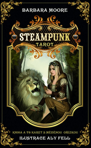 Steampunk tarot kniha a 78 karet - Barbara Moore - 9x14