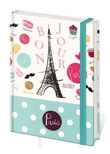 Stil Diář 2021 LYRA B6 denní s gumičkou - Paris - 12 x 16