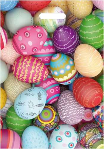 Stil Velikonoční igelitová taška 35 × 50 cm - Malovaná vajíčka