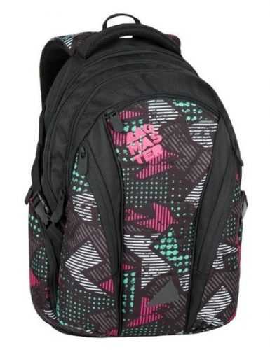 Studentský batoh Bagmaster - BAG 7 B BLACK/PINK/GREY