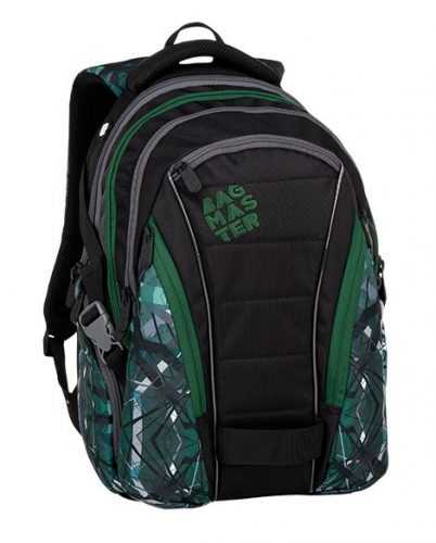 Studentský batoh Bagmaster - BAG 9 E GREEN/GRAY/BLACK