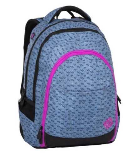 Studentský batoh Bagmaster - DIGITAL 8 A BLUE/PINK/BLACK