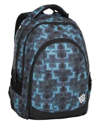 Studentský batoh Bagmaster - DIGITAL 8 C BLACK/BLUE/GREEN