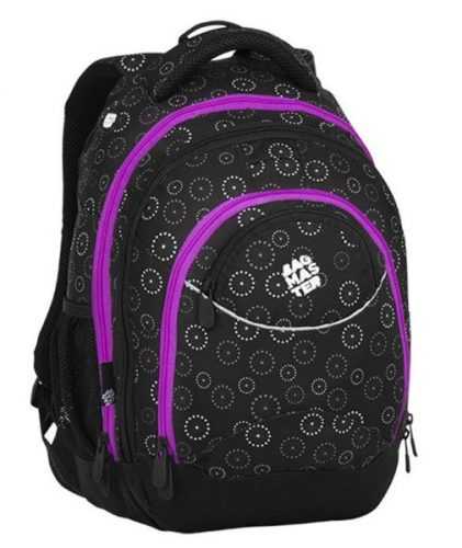 Studentský batoh Bagmaster - ENERGY 8 C BLACK/GRAY/PINK