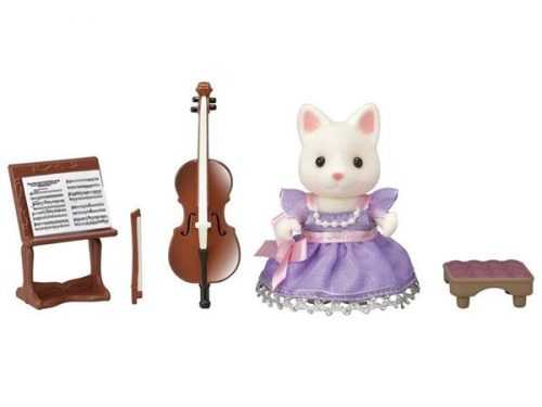 Sylvanian Families Město - cellistka hedvábná kočka