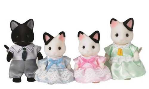 Sylvanian Families Rodina koček s černým kocourem