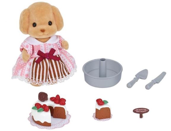 Sylvanian Families Set zdobení dortů a pudl