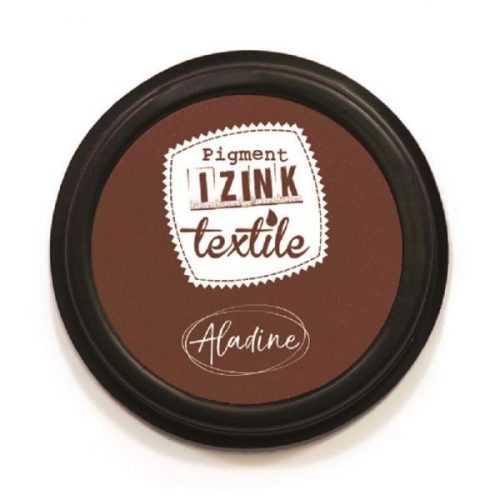 Textilní razítkovací polštářek Aladine IZINK - hnědý