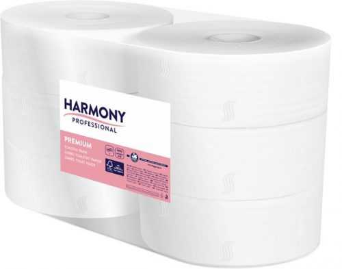 Toaletní papír Jumbo 240 Harmony Professional - 2 vrstvá celulóza ( 6 rolí )