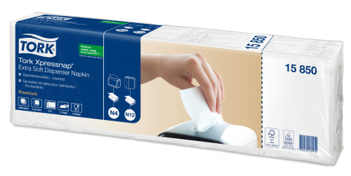 Tork Xpressnap® 15850 - bílý ubrousek Extra Soft ( 1000 ks )