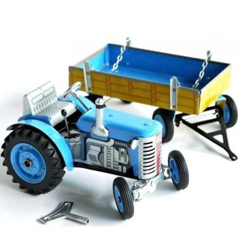 Traktor ZETOR s valníkem modrý Kovap