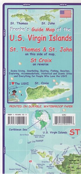U.S. Virgin Islands Frako´s map - 22x11