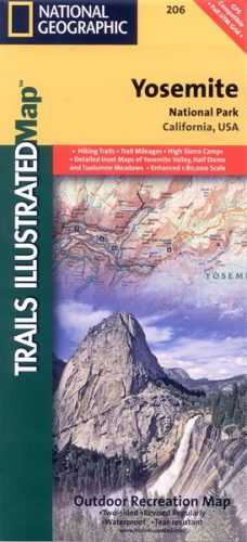 USA - Yosemite National Park - mapa National Geographic 1:100 000