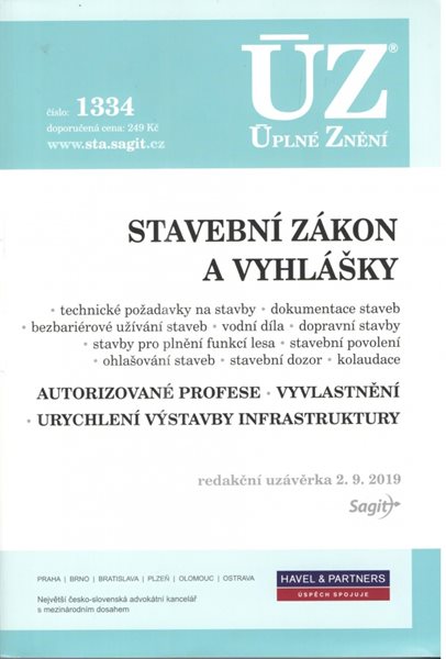ÚZ 1334 / Stavební zákon