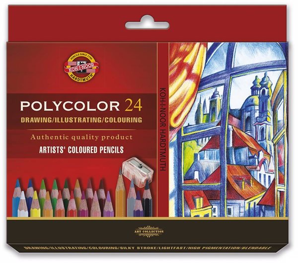 Umělecké pastelky Koh-i-noor POLYCOLOR 3834 - 24 ks