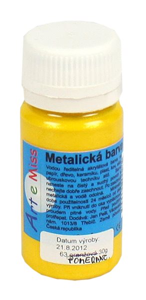 Univerzální barva-metalická 30g barva pomeranč