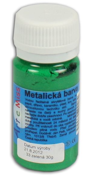 Univerzální barva-metalická 40g barva zelená