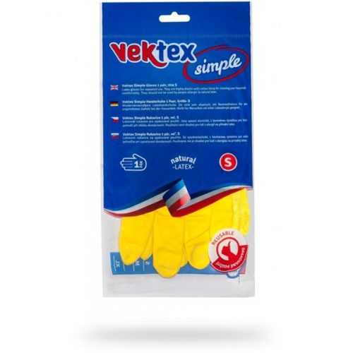 Vektex Simple úklidové latexové rukavice - velikost S