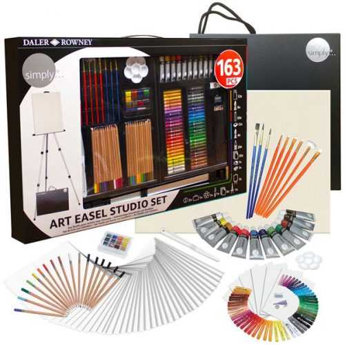 Velká výtvarná sada Daler-Rowney - Art Easel Studio Set - 163 ks