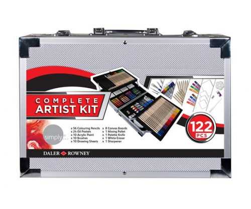 Velká výtvarná sada Daler-Rowney - Complete Artist Kit - 122 ks