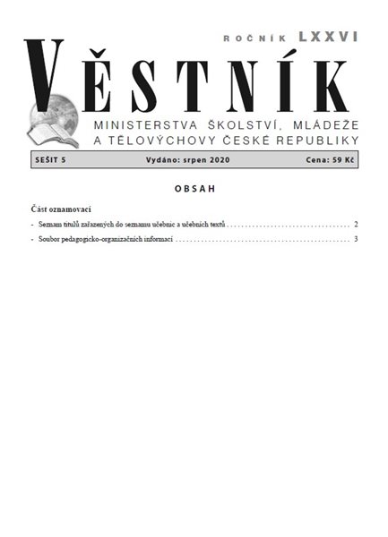 Věstník MŠMT ČR 2020/005